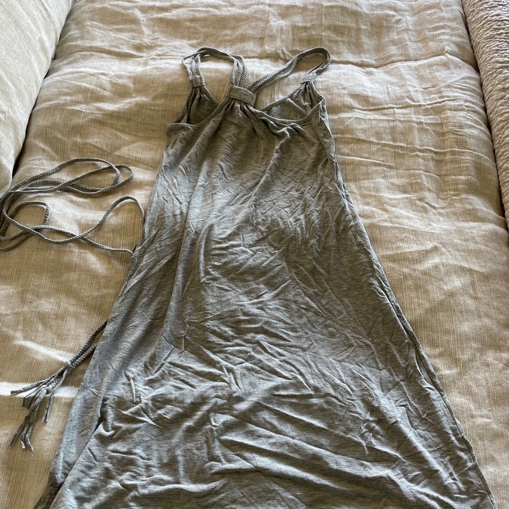 Gray cotton dress